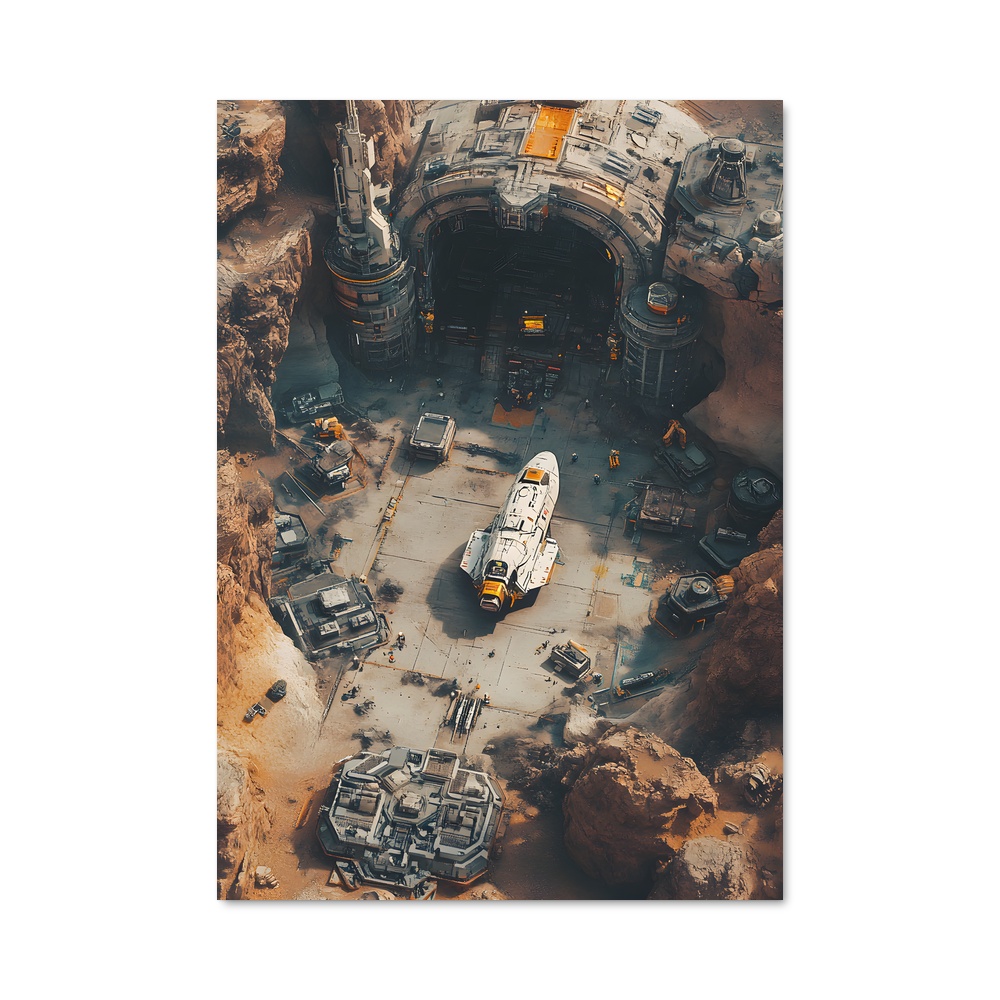 Poster futuriste Sci fi art fascinant